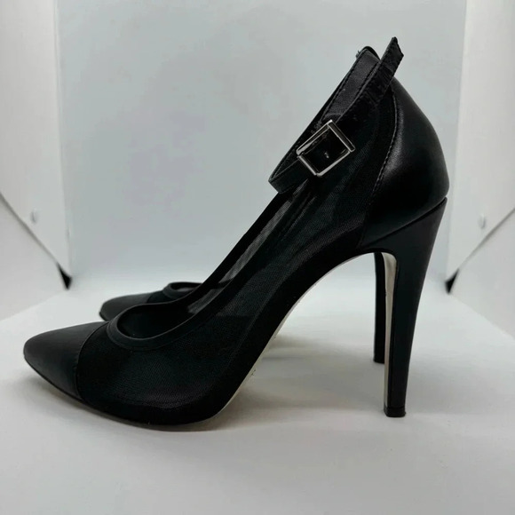 BCBG generation Cynthia black leather mesh pump - Picture 2 of 9